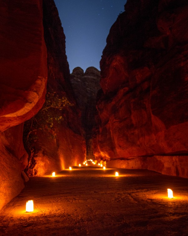 Petra by Night - The Siq