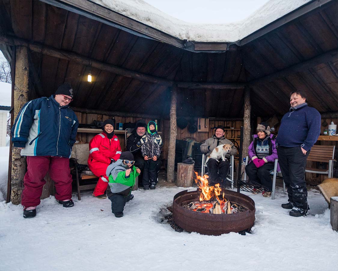 Norwegian friends who lent us winter clothes when our luggage was delayed in Kirkenes