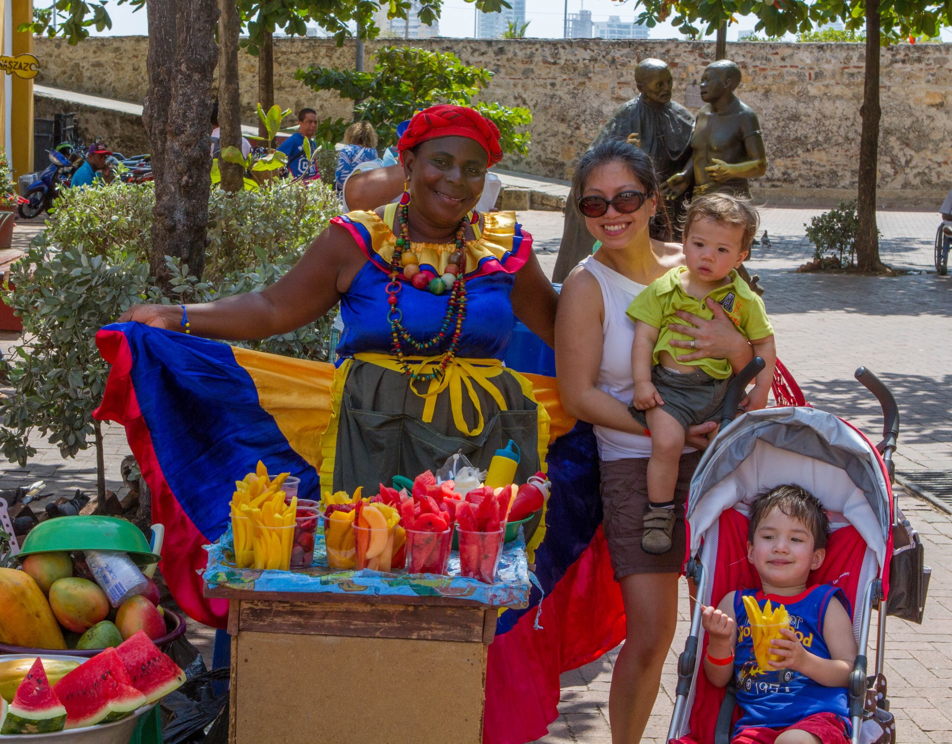 Cartagena - Eating Fruit