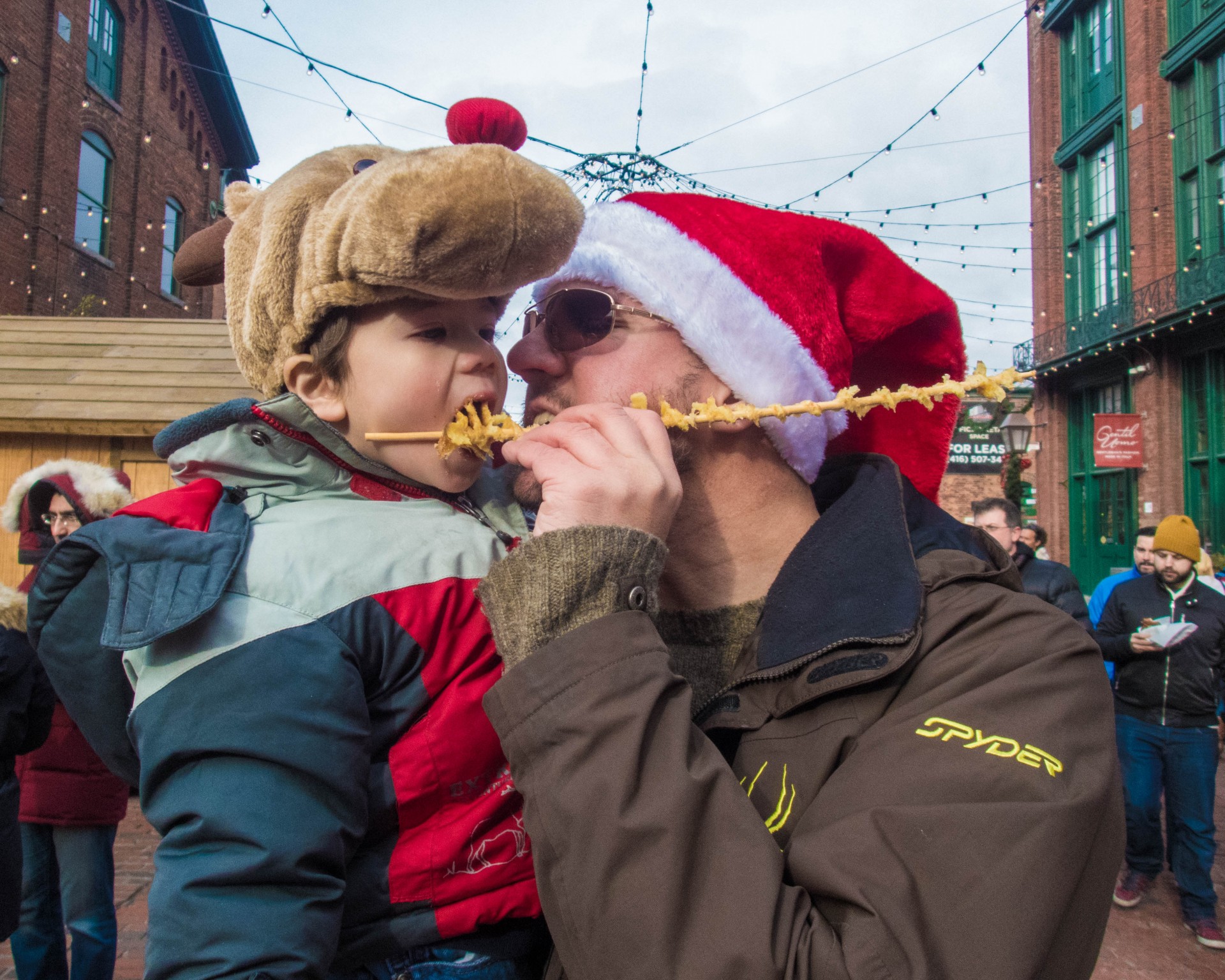 Potato Stax from Das Kartofelhaus at the Toronto Christmas Market in the historic Distillery District