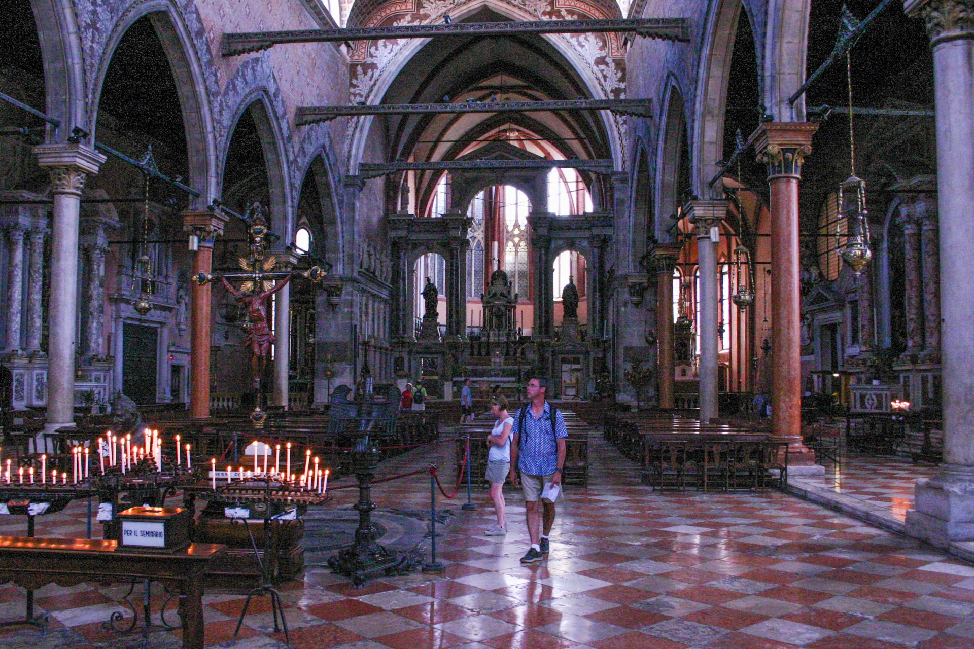 Tourists look through St. Marks Cathedral in Venice, Italy - Lost in Venice