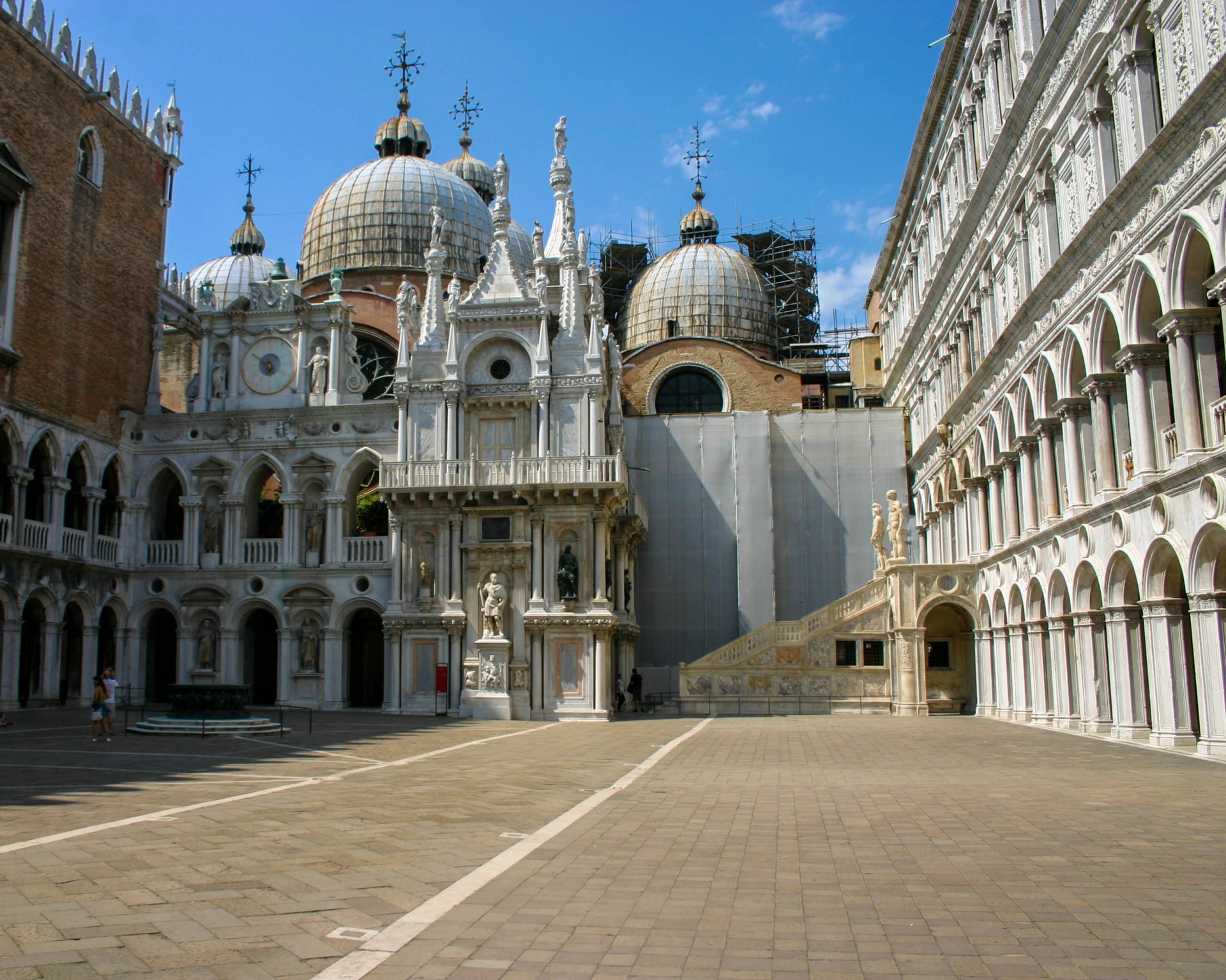 An empty square looks onto St. Marks Cathedral in Venice, Italy - Lost in Venice