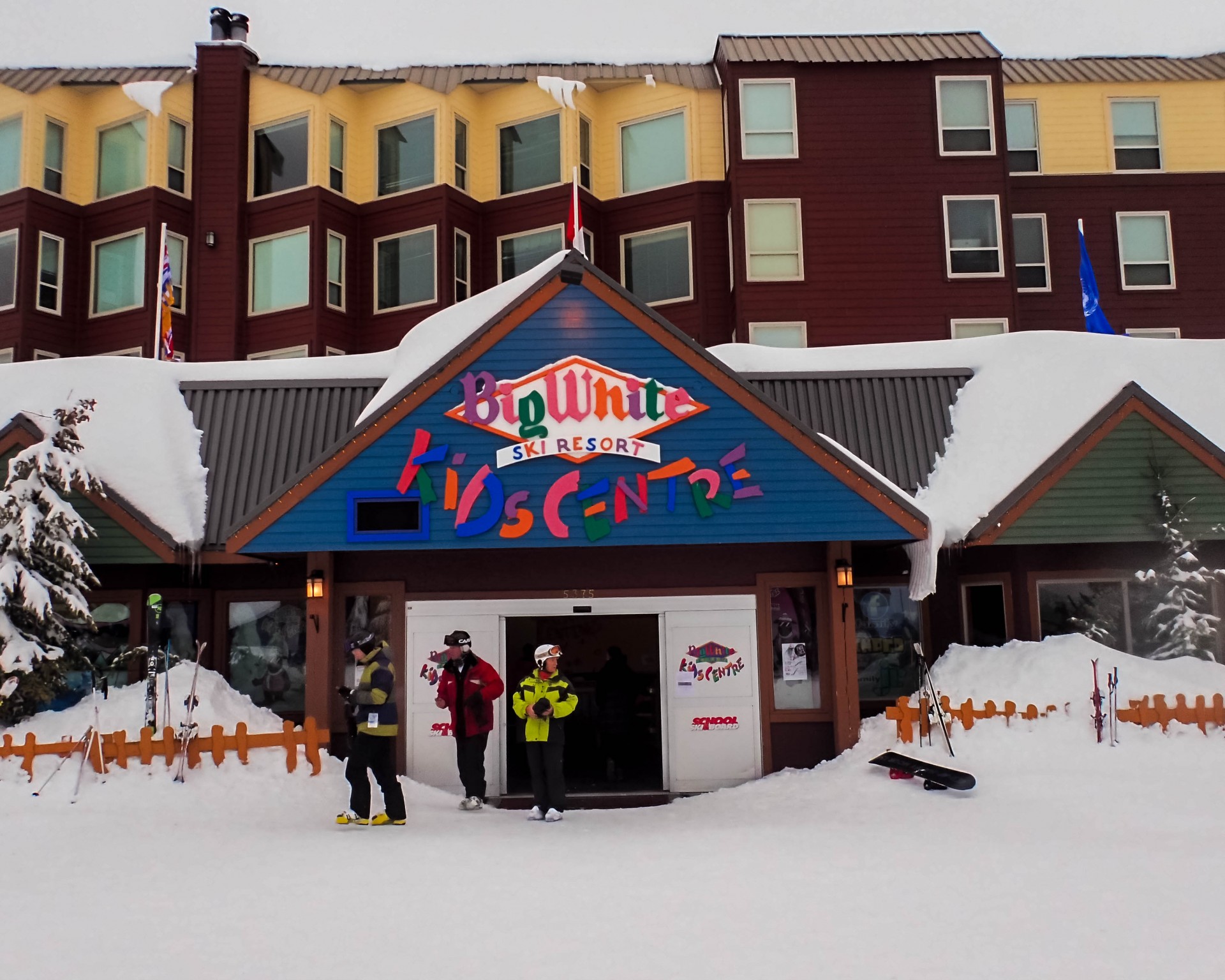 Kids centre at a ski resort - Learning to Ski at Kelowna's Big White