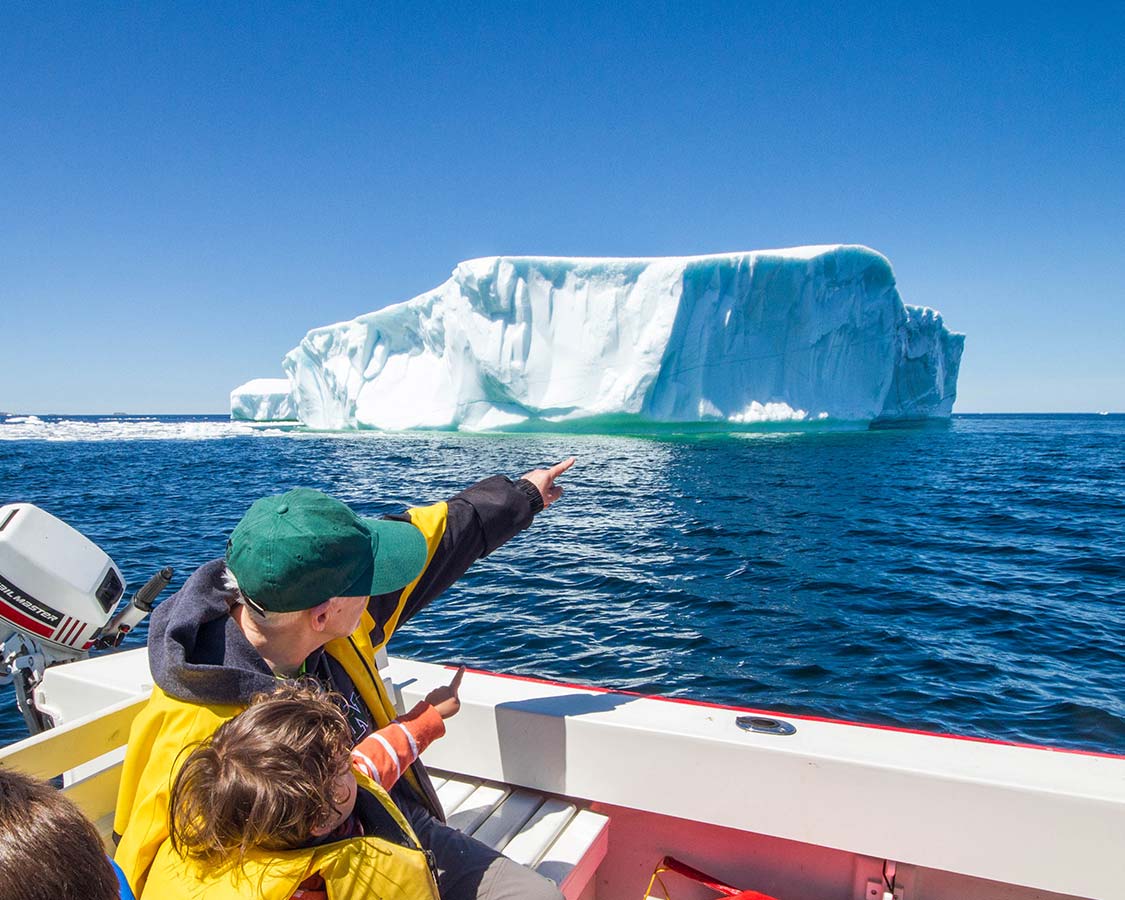 Paula Wagar and her Grandson on Twillingate Iceberg Tours