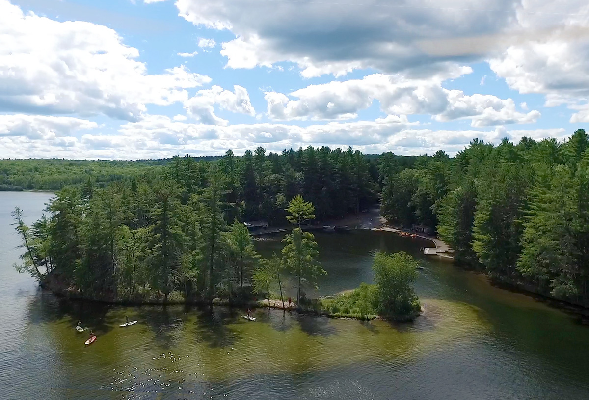 Aerial view of the Lagoon in Bon Echo Provincial Park - Top things to do in Bon Echo Provincial Park
