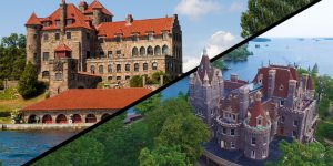 Boldt Castle and Singer Castles are two castles in the Thousand Islands National Park.