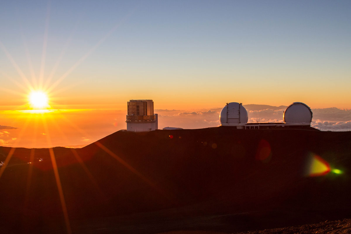 Sunset at the Mauna Kea summit