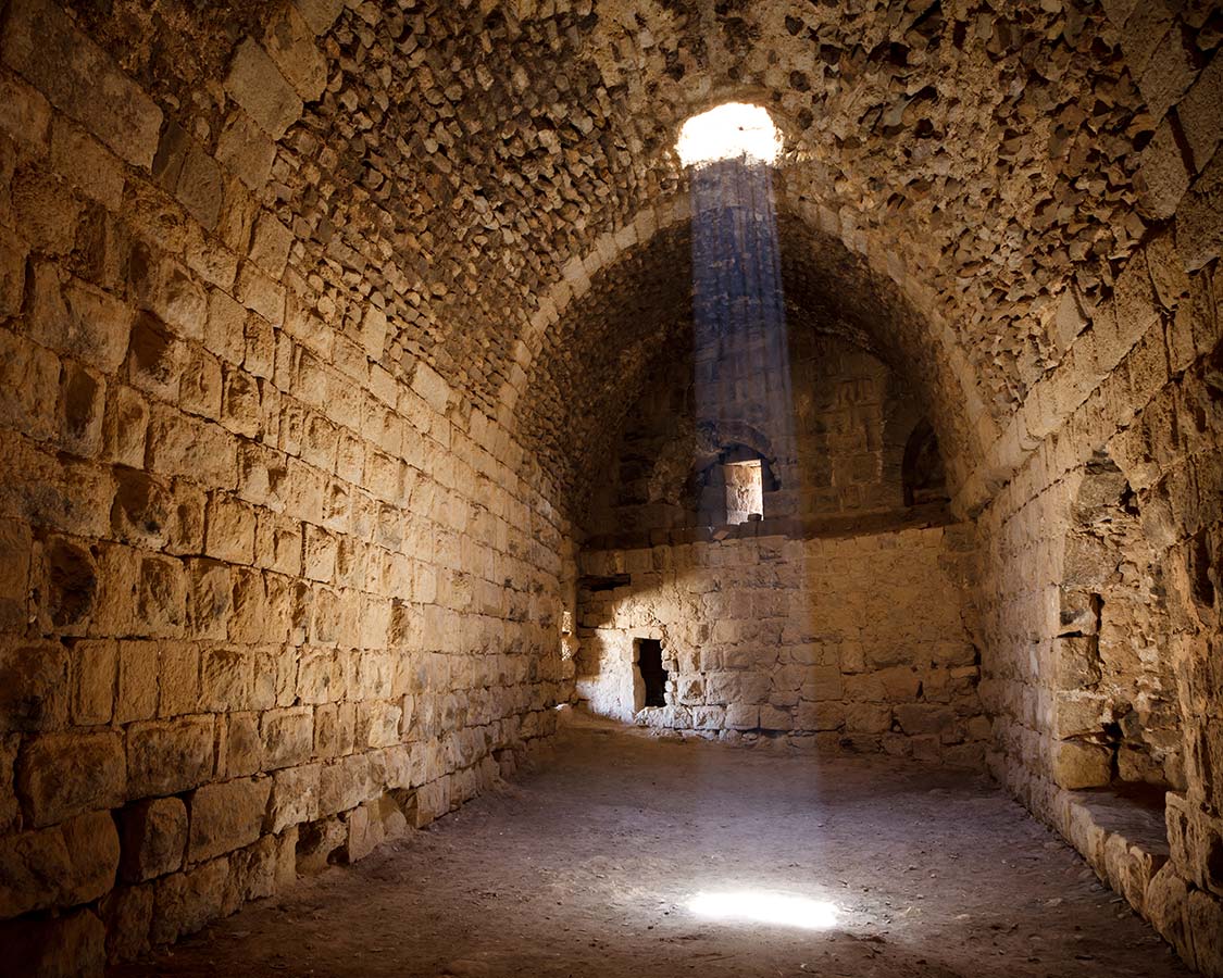 Castles in Jordan Karak Castle tunnel