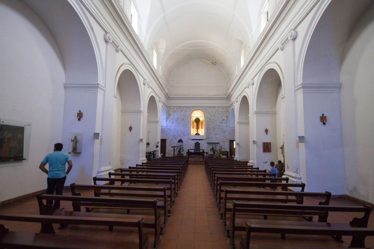 Inside Iglesia Matriz in Colonia del Sacramento, Uruguay.