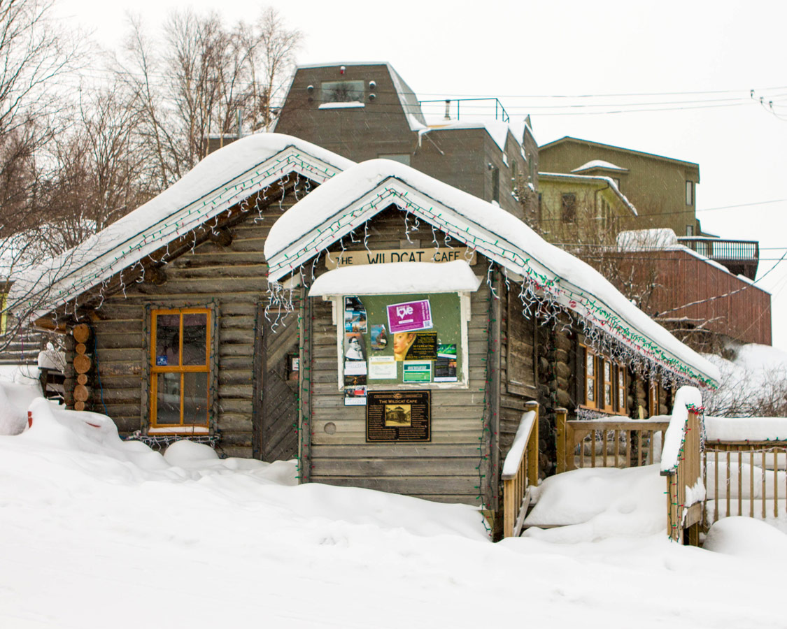 Wildcat Cafe in Old Town Yellowknife in winter