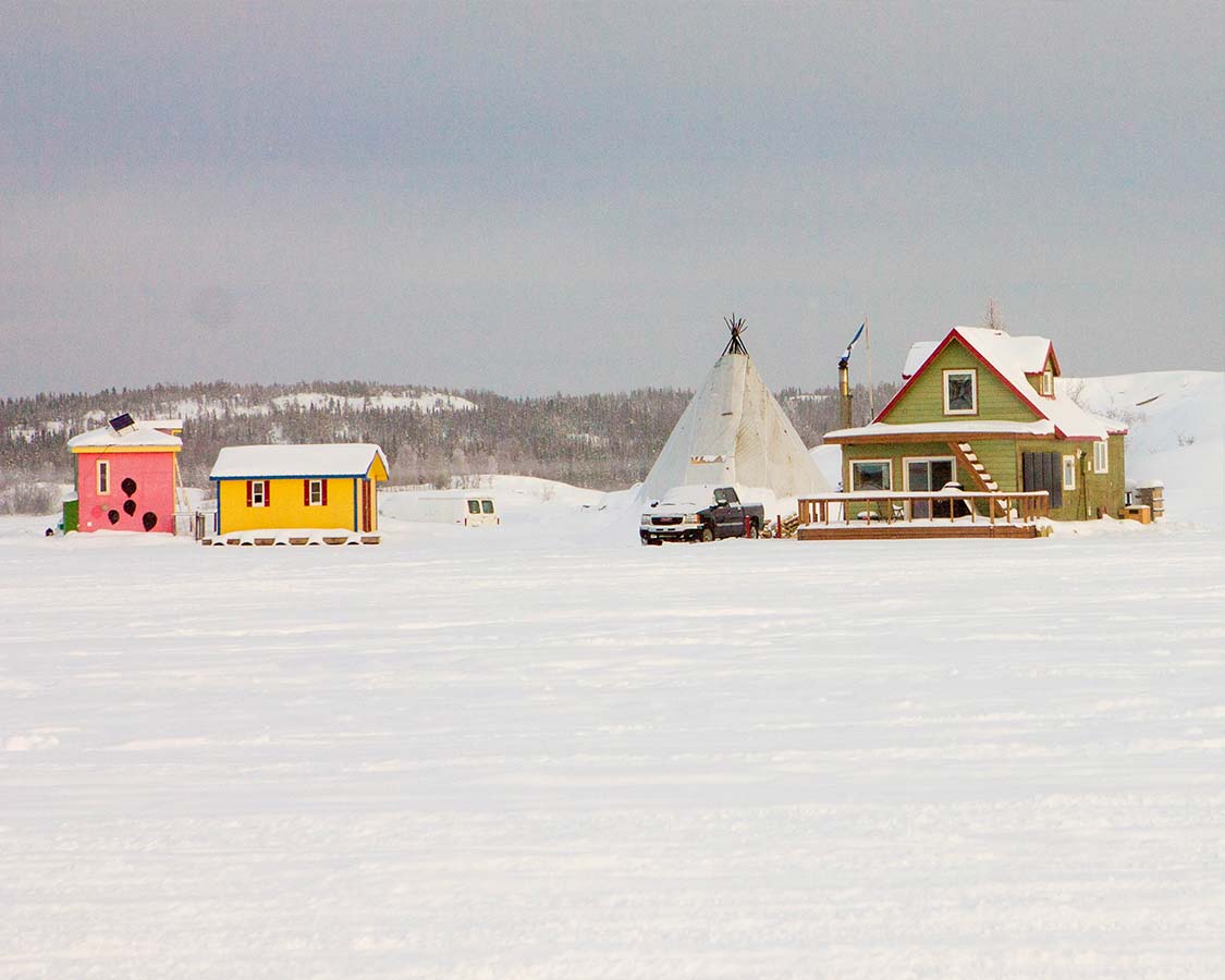 what to do in Yellowknife Fishing houses