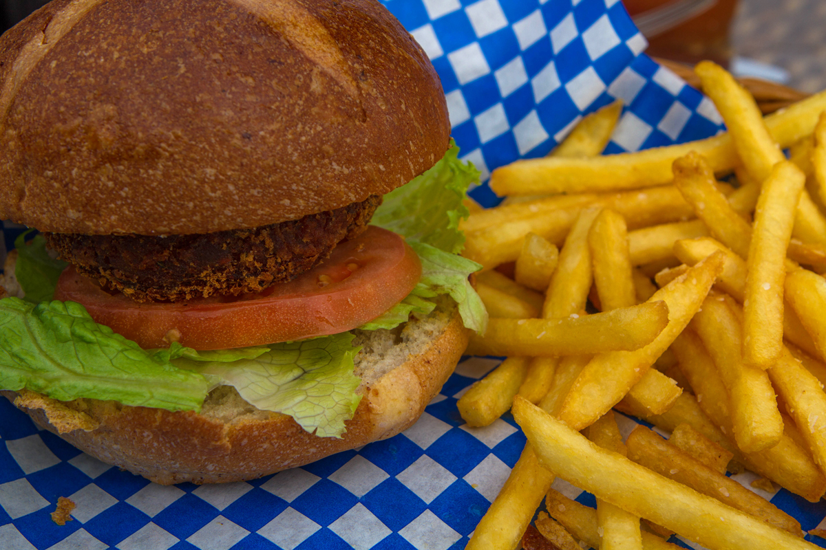 Fish burger is a traditional food on Good Friday in Bermuda.