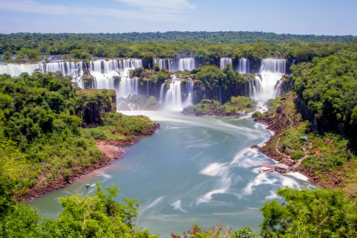 FOZ DO IGUACU, BRAZIL: Signs at the Entrance of Iguacu Falls