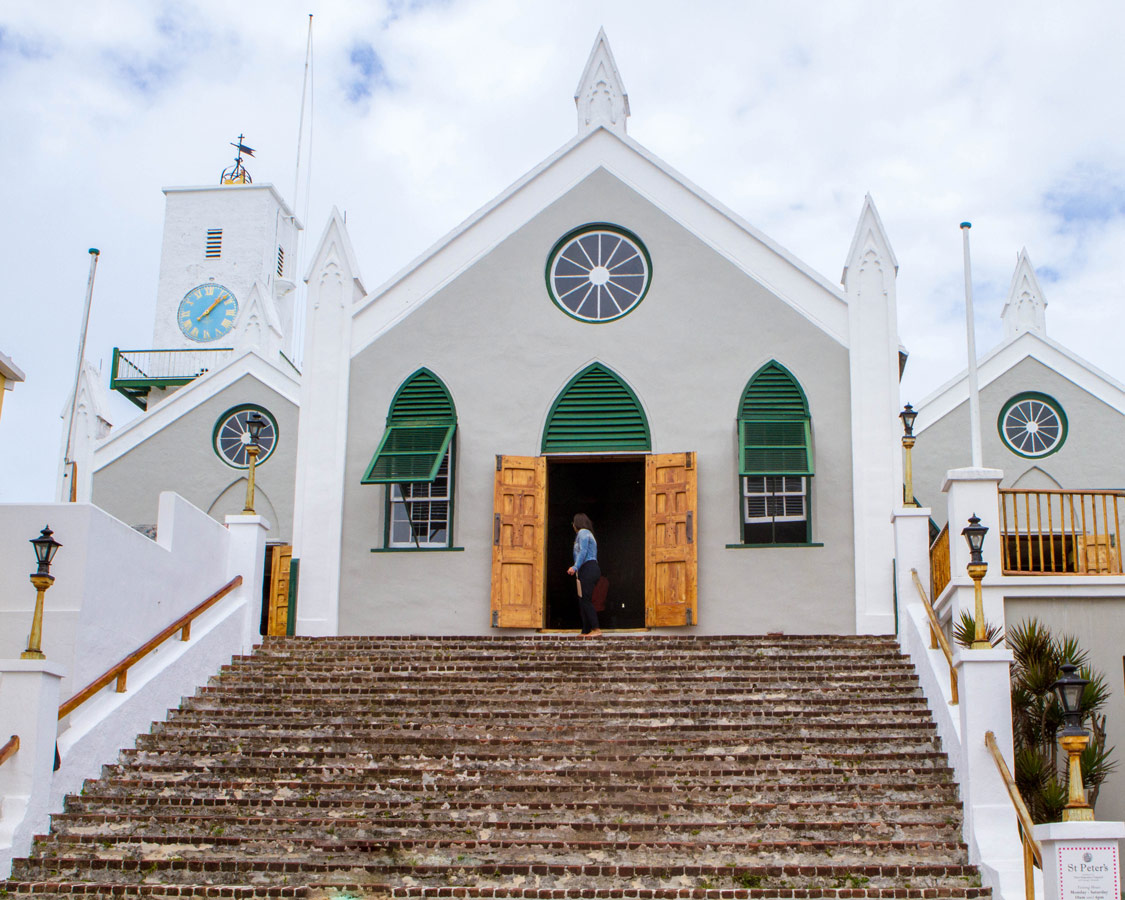 St Peter's Anglican Church in St George Bermuda.