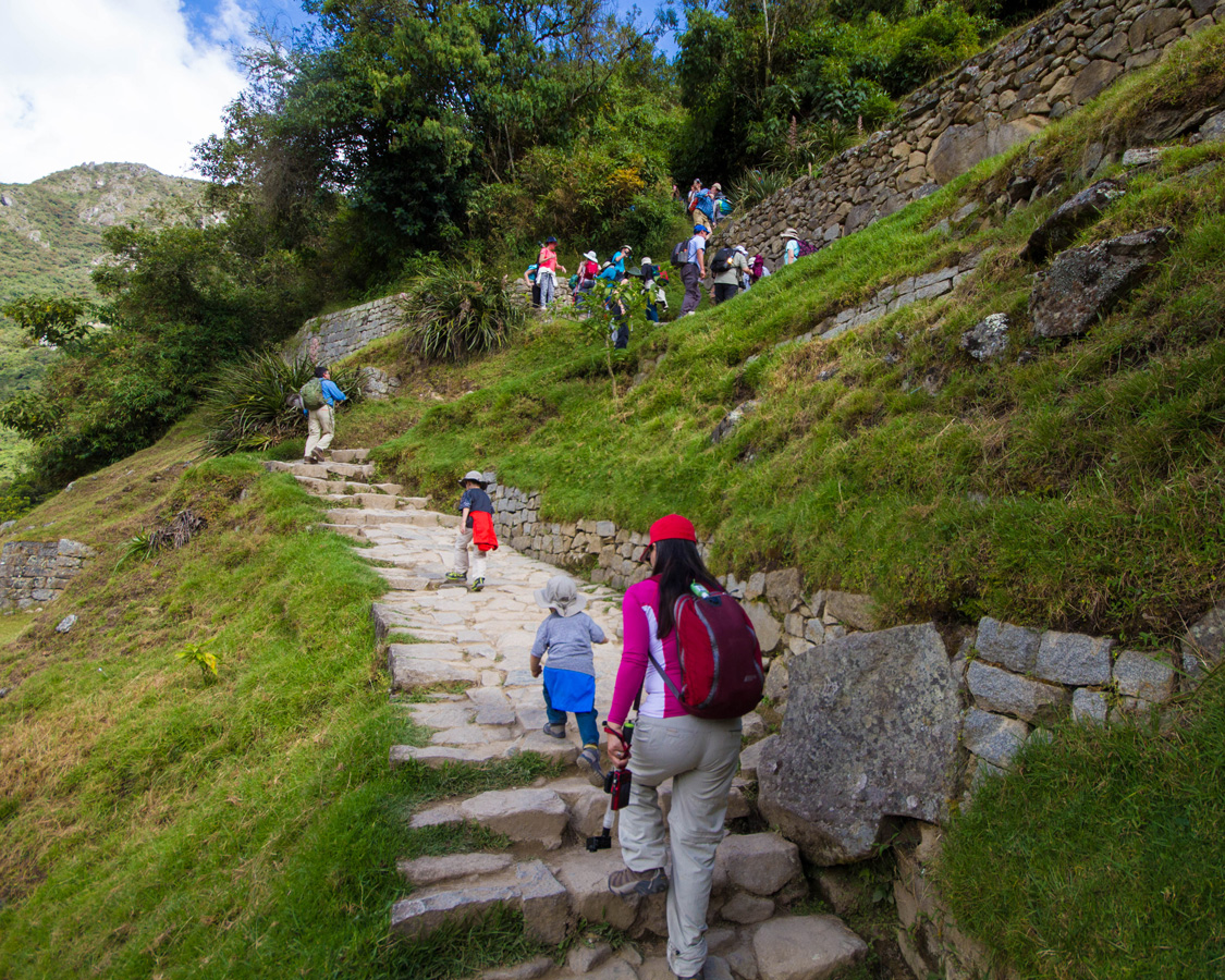 Hiking can be tough when visiting Machu Picchu with kids.