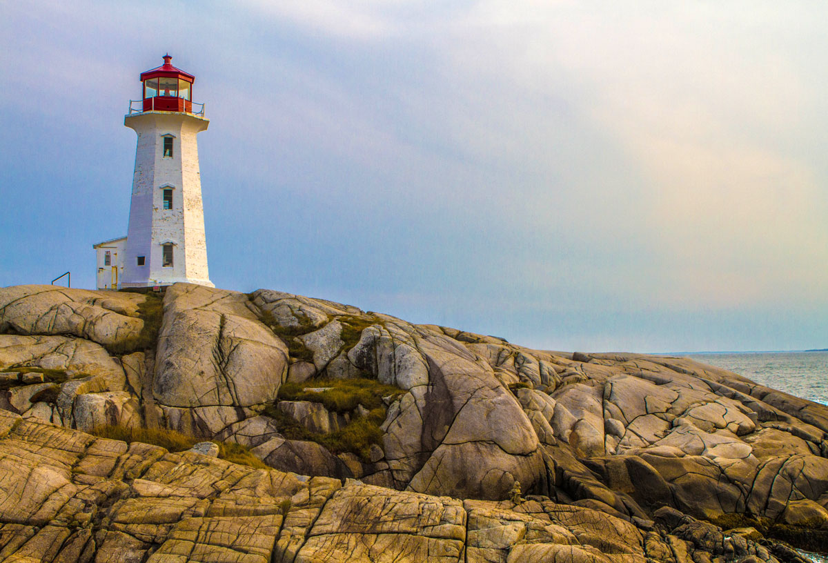 Peggys Cove Lighthouse in Nova Scotia is one of the most amazing places in Canada