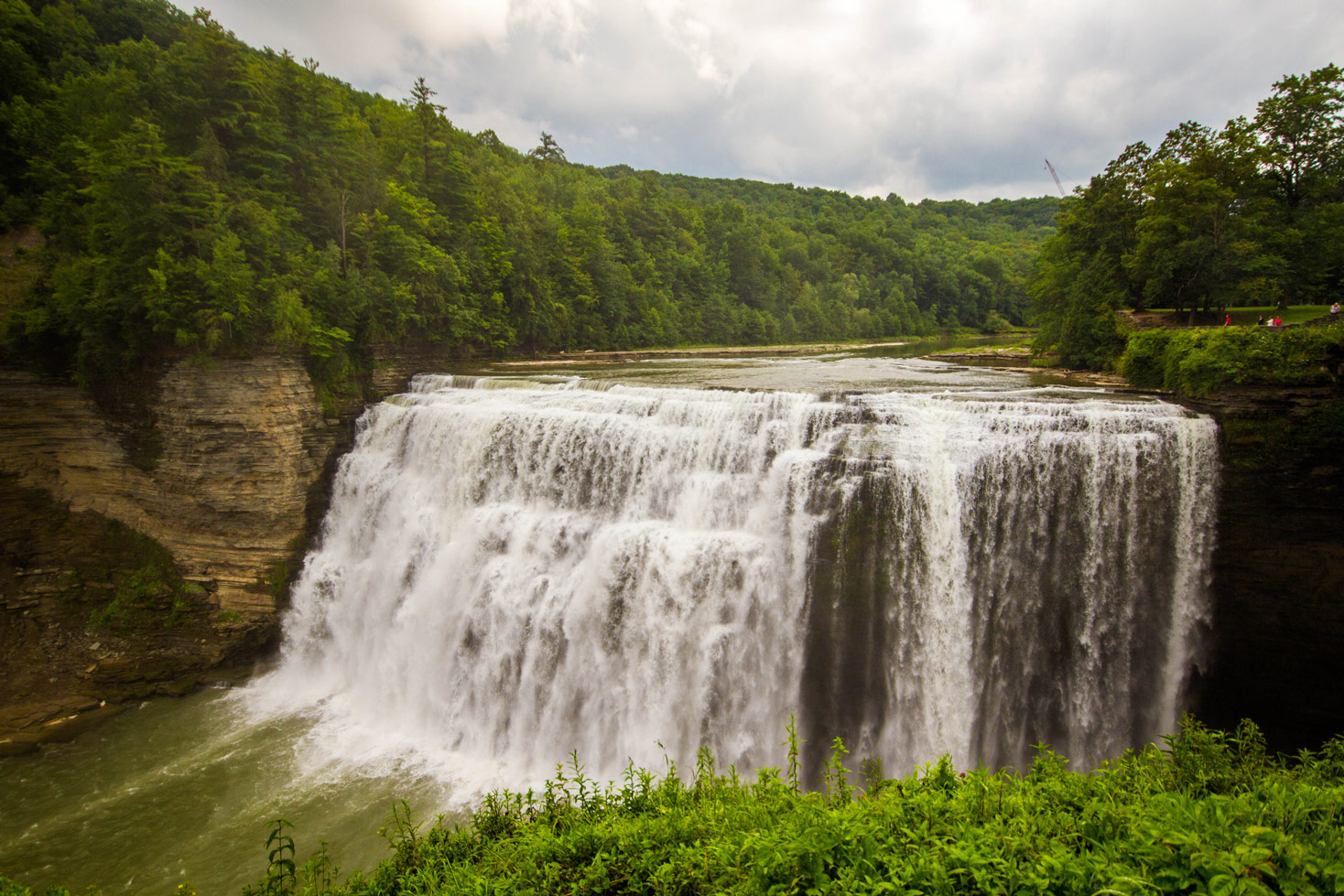 Middle Falls in Letchworth State Park in New York State
