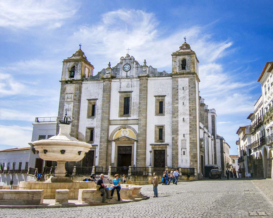 Evora in Portugal is a UNESCO world heritage site. This walled city is a couple of hours driving distance from Lisbon making a day trip to Evora possible.