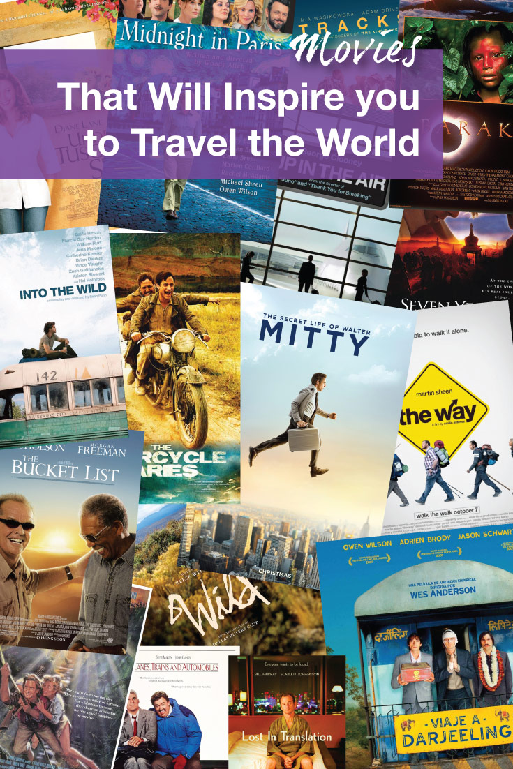 The best travel movies and movies that inspire wanderlust. Check out all of our favorite movies to inspire travel.