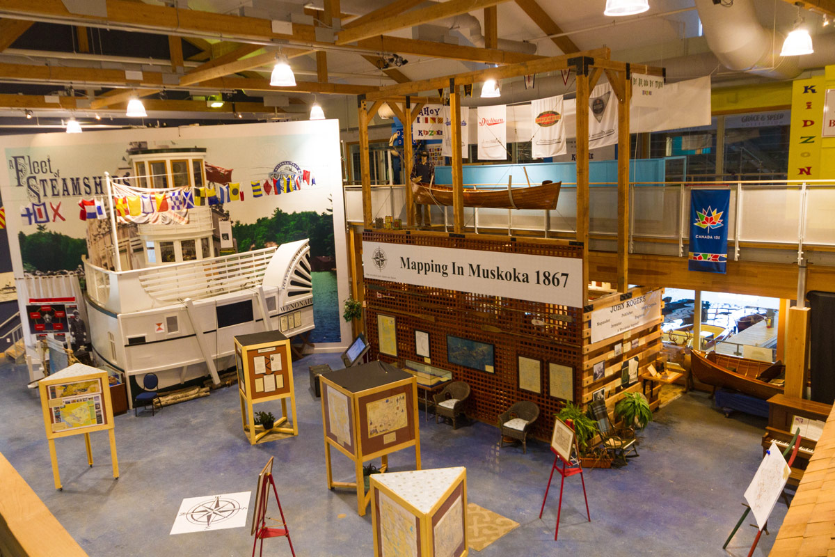 Inside the Muskoka Discovery Center in Gravenhurst Ontario