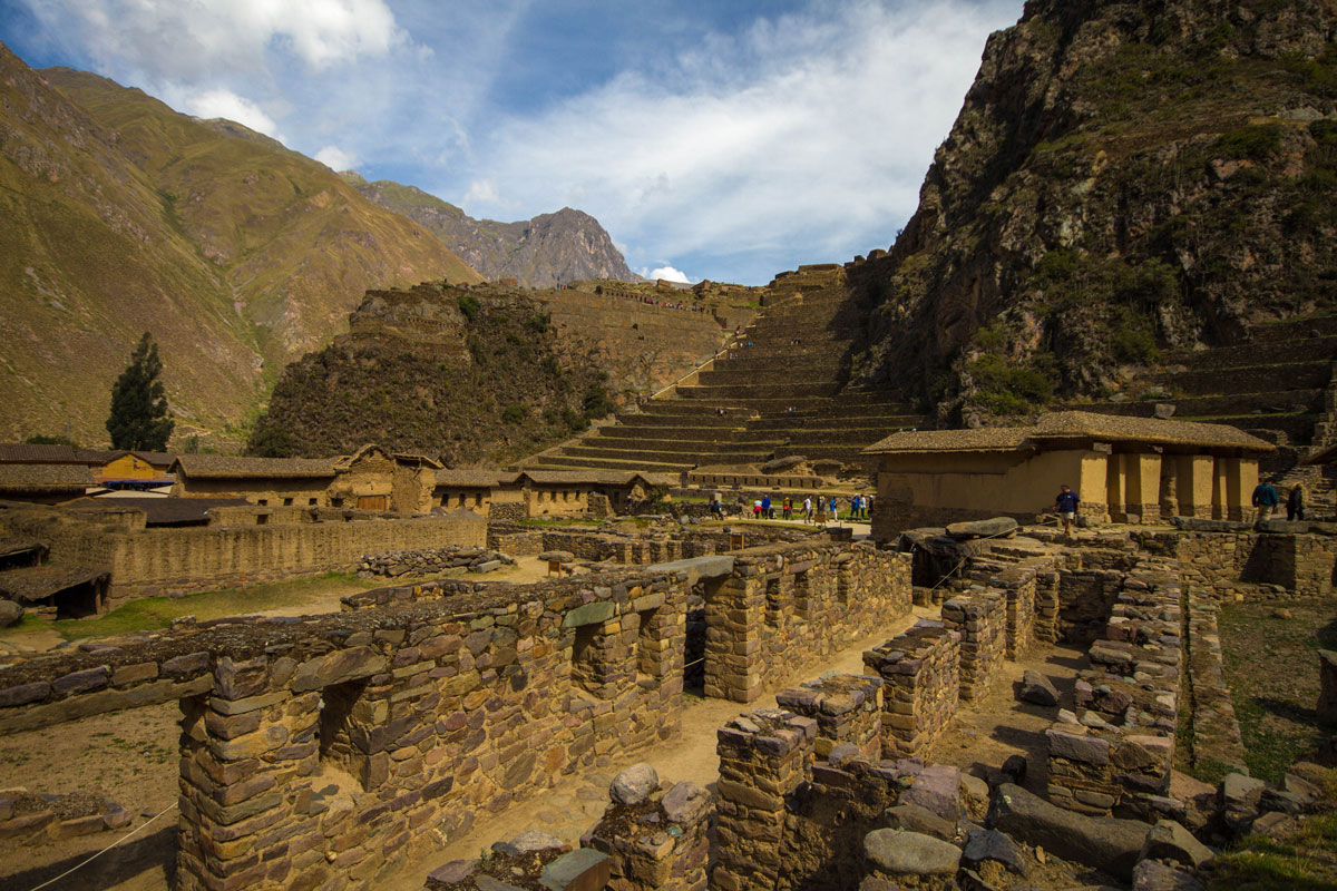 Ollantaytambo Incan Ruins in the Sacred Valley Peru with kids on a 14 day Peru itinerary