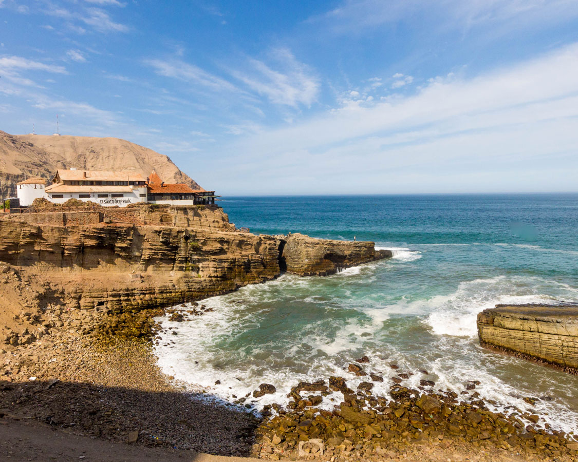 Restaurant on the Lima Peru Coast in the Chorillos District while traveling in Peru with kids