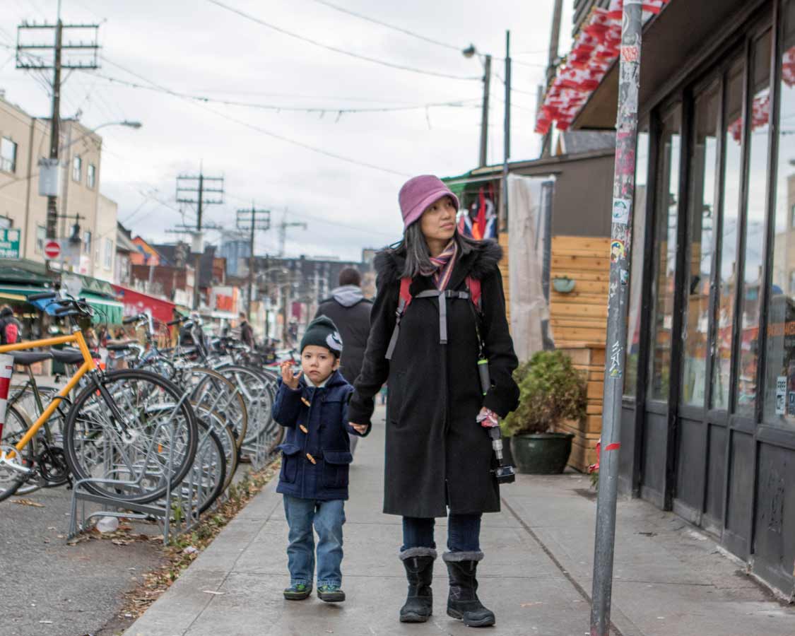 Walking through Kensington Market on a Toronto Food Tour