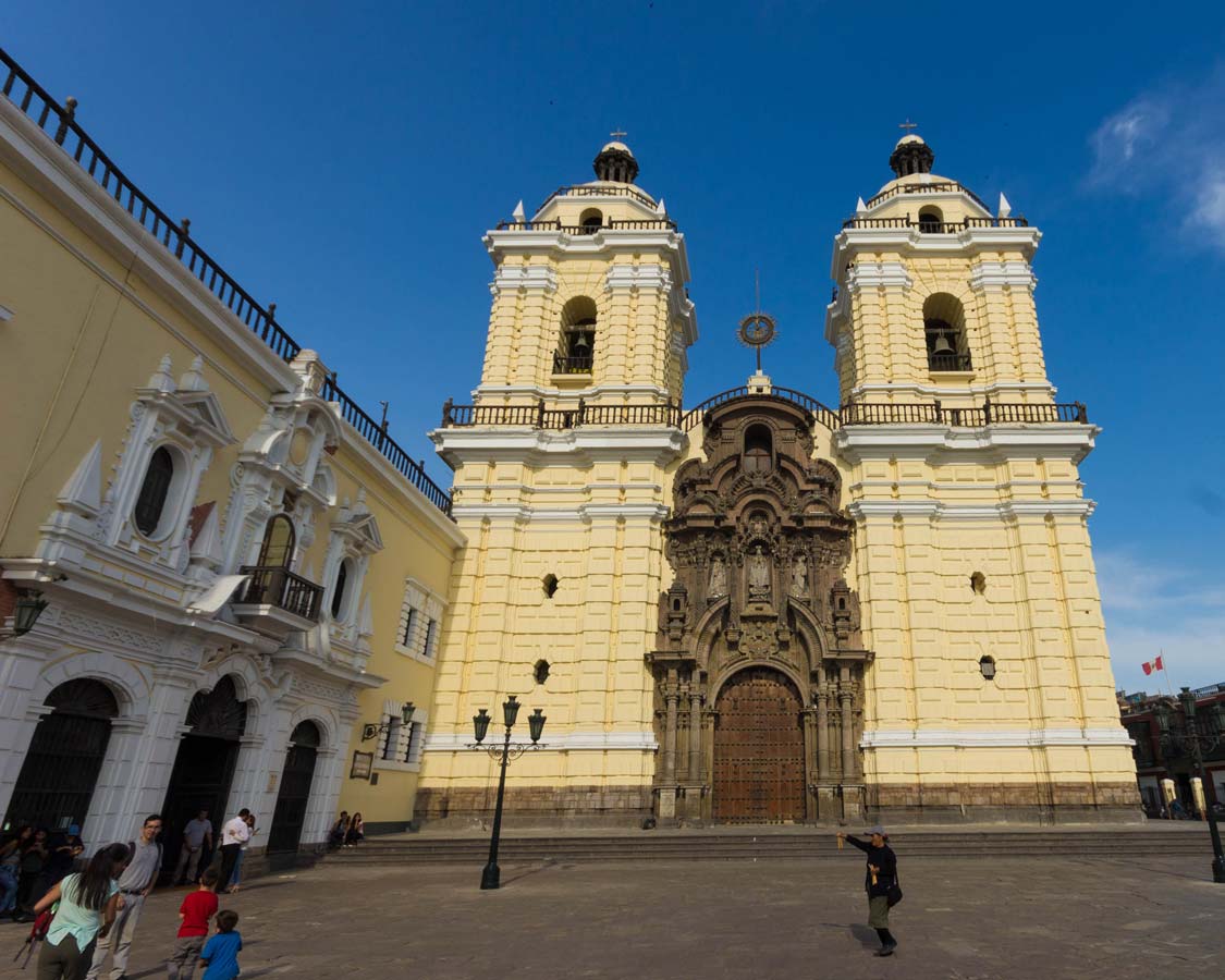 Catacombs and the Cathedral of San Francisco in Lima Peru with kids