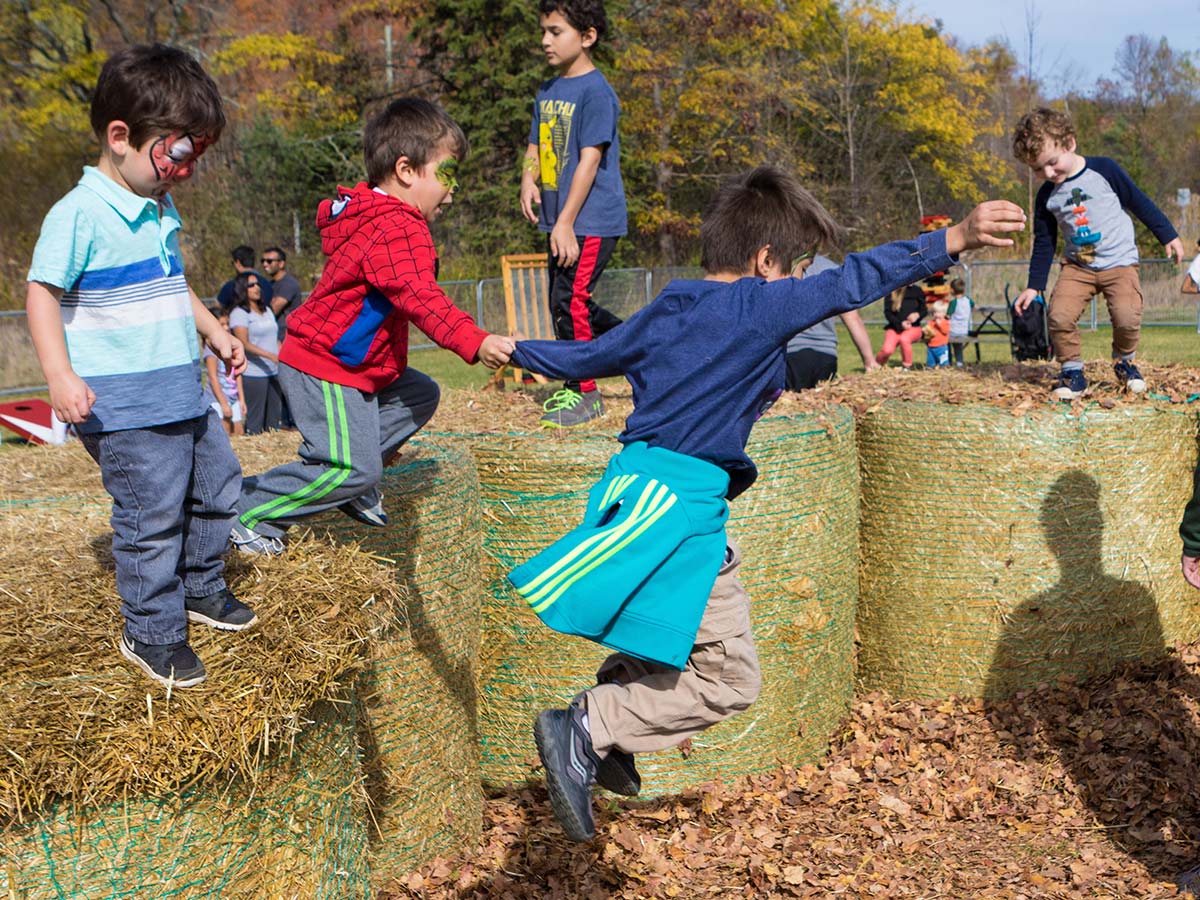 Children play at the Terra Cotta Fall Festival in Ontario