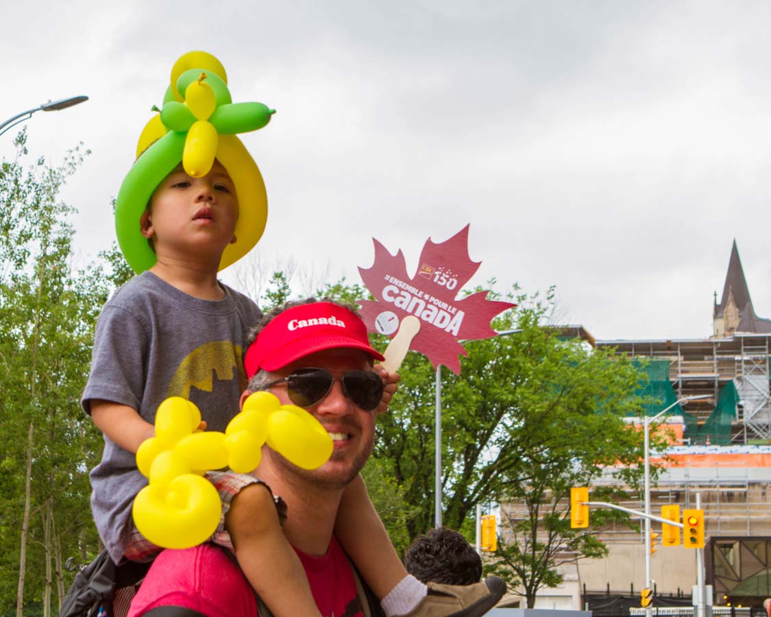 Kevin Wagar and D at the Canada Day celebrations in Ottawa Ontario