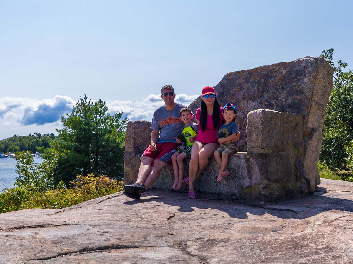 Stone Chair in Georgian Bay Islands National Park in Ontario