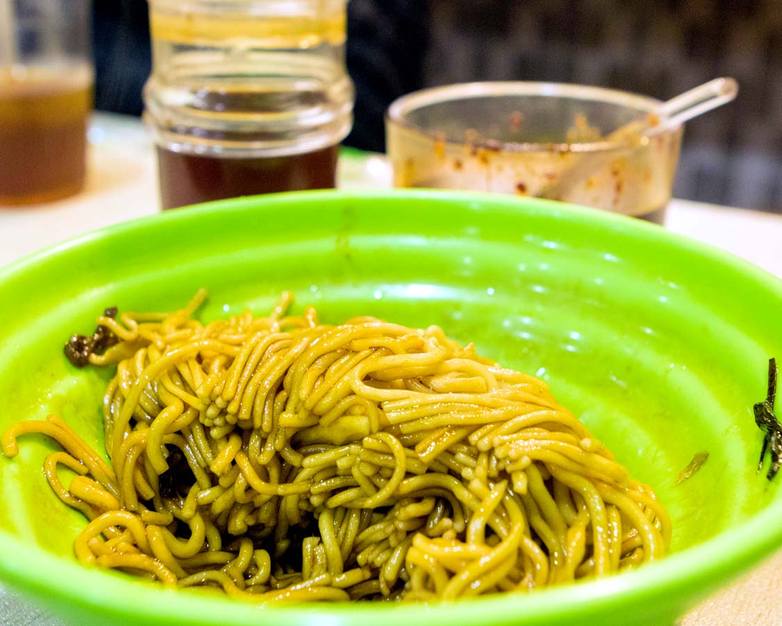 Freshly made Henan Pulled Noodles on a Shanghai food tour