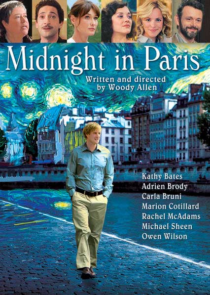 Midnight in Paris movies for travel lovers