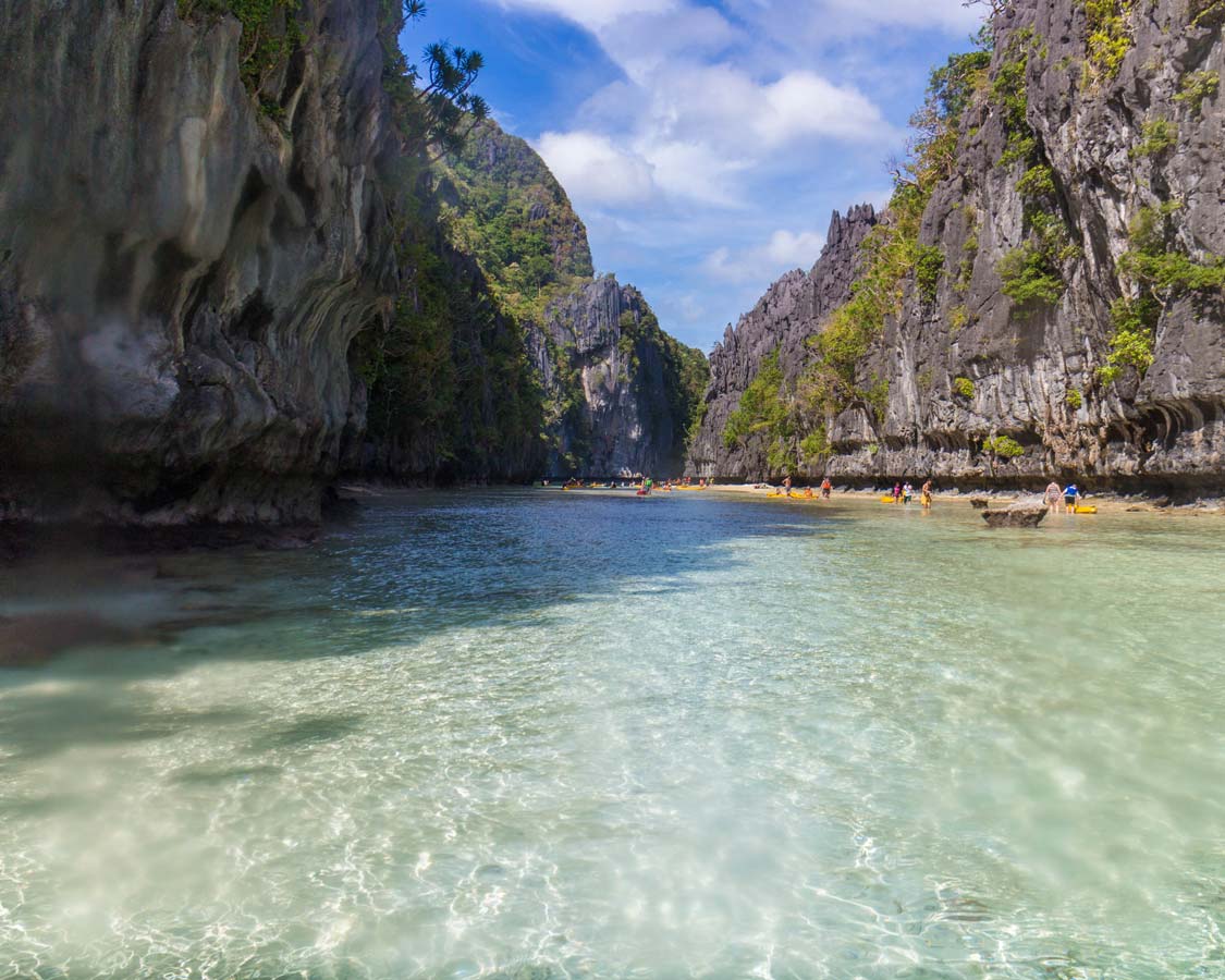 Small lagoon in El Nido Philippines