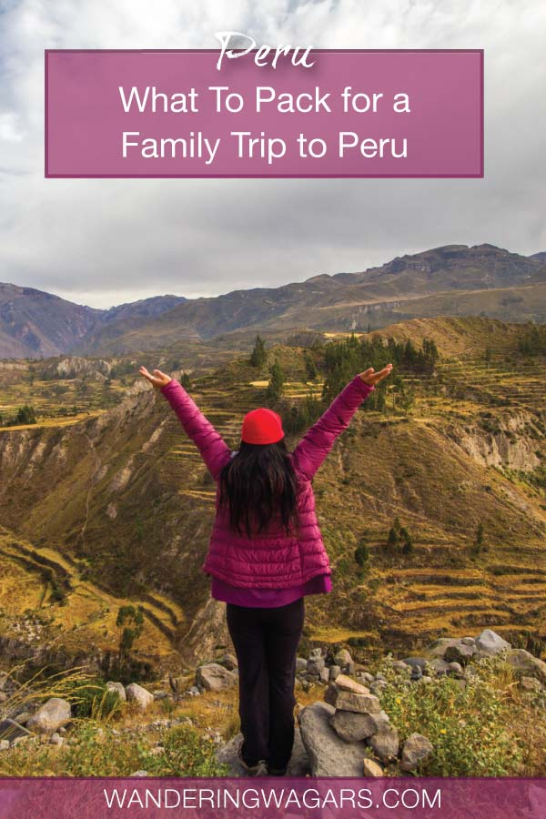 Figuring out what to pack for a family vacation can be a struggle. Add in the variety of landscapes and altitudes of a country like Peru and it can be downright overwhelming! So we've set up this Peru packing list to help families who travel figure out exactly what they need to this epic destination.