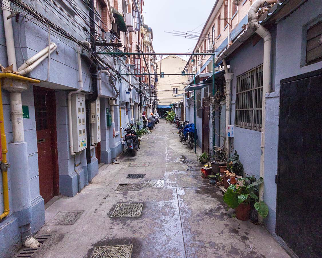 Alley neighborhoods in Shanghai China