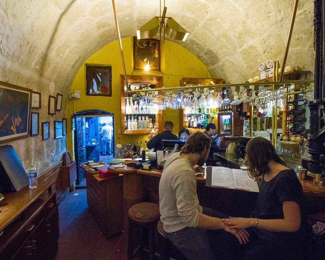 Couple having a romantic dinner at Zig Zag restaurant in Arequipa Peru