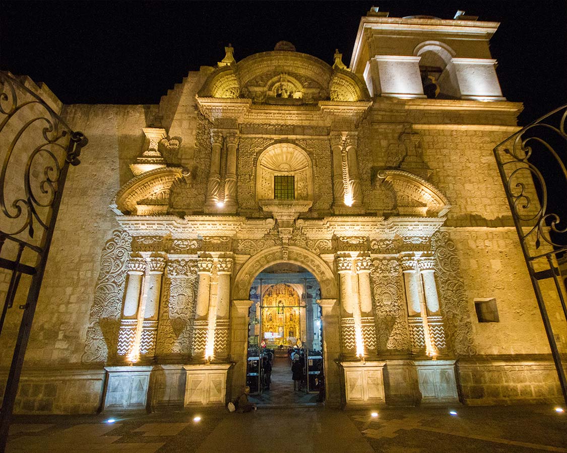 Iglesia de La Comania in Arequipa Peru