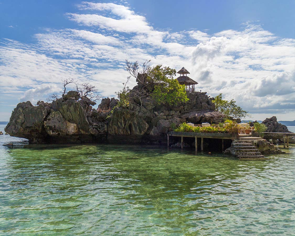 Island bar at Sangat Dive Resort in Coron Palawan