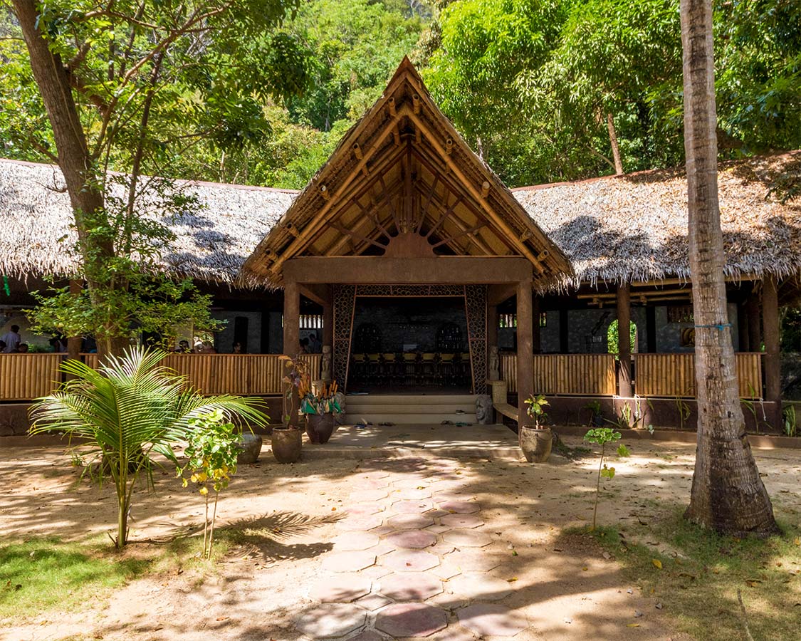 Lobby and Restaurant of Sangat Dive Resort in Coron Philippines