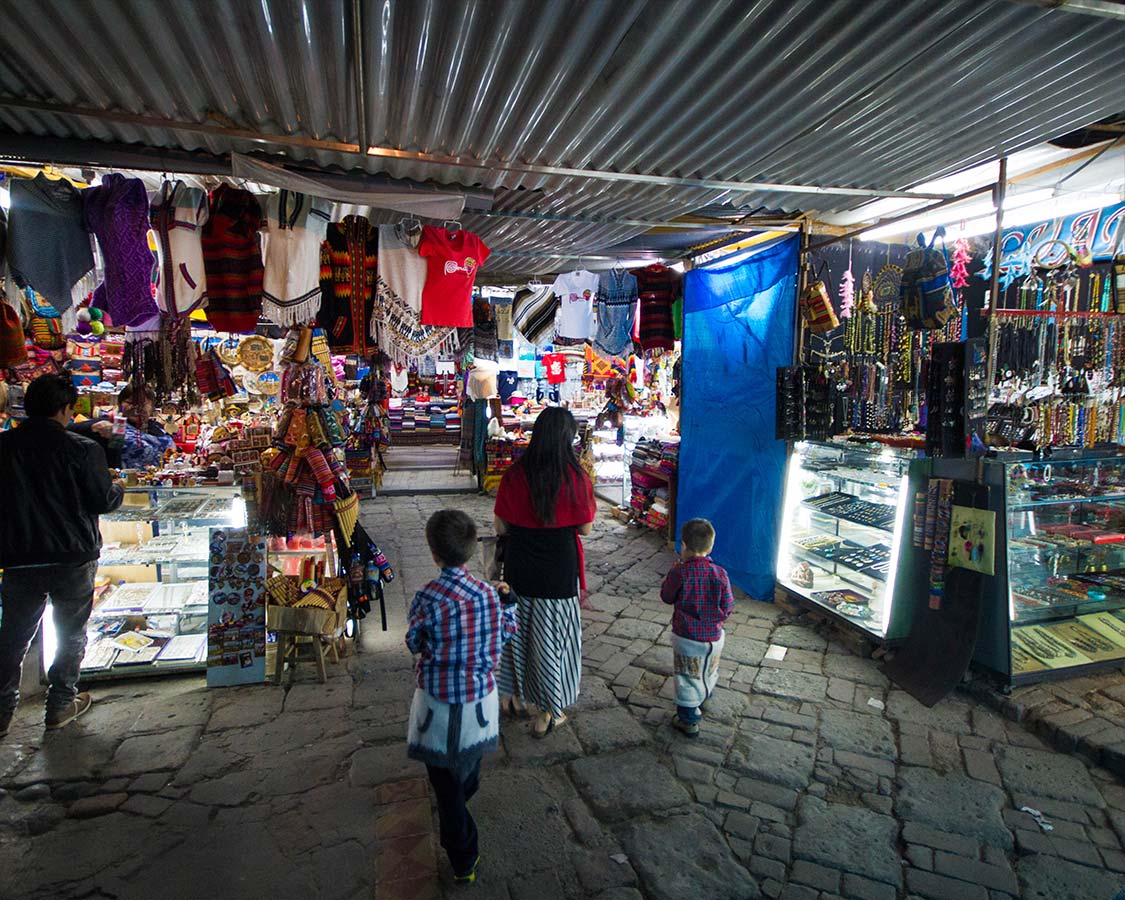 Market in Plaza dArmas in Arequipa Peru