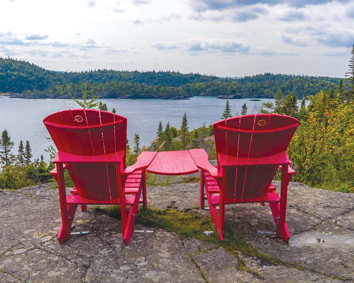 Canada National Park Red Chairs
