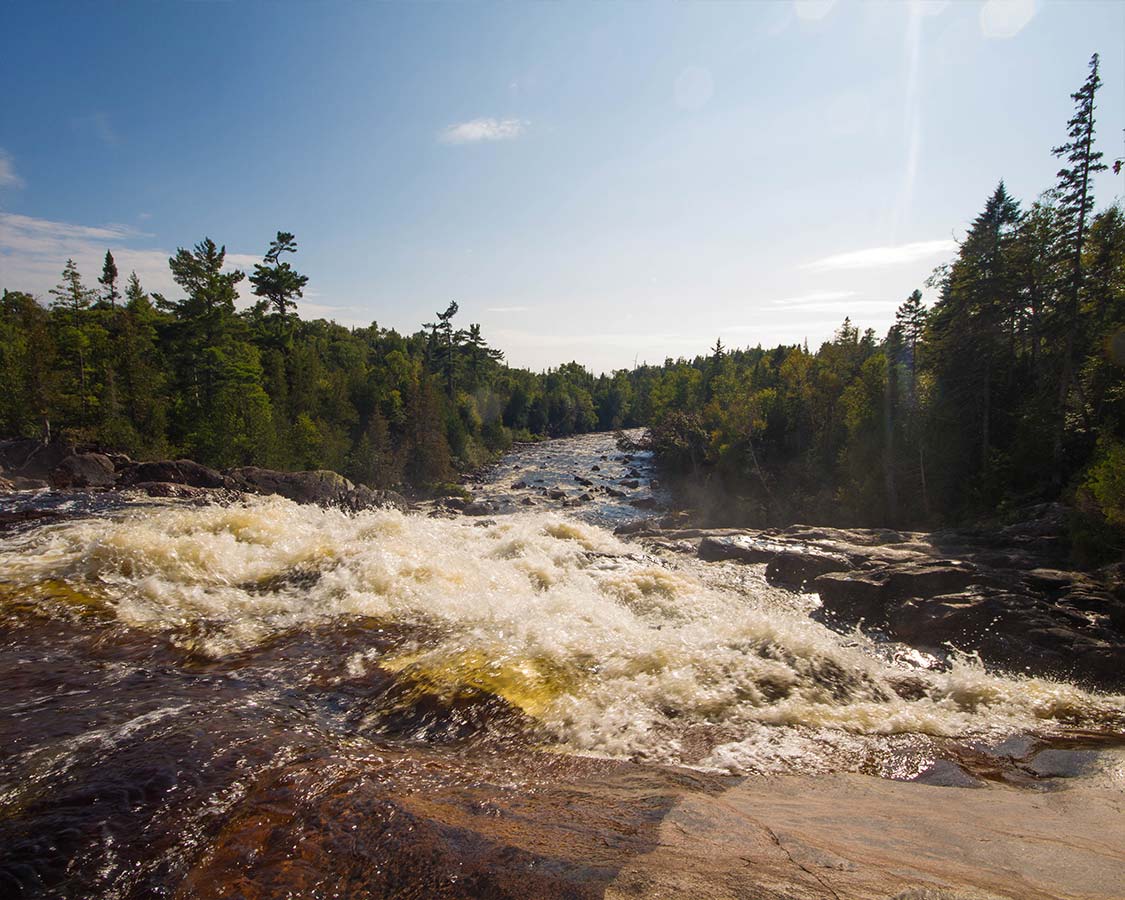 Waterfall near Pinguisibi Trail in Lake Superior Provincial Park