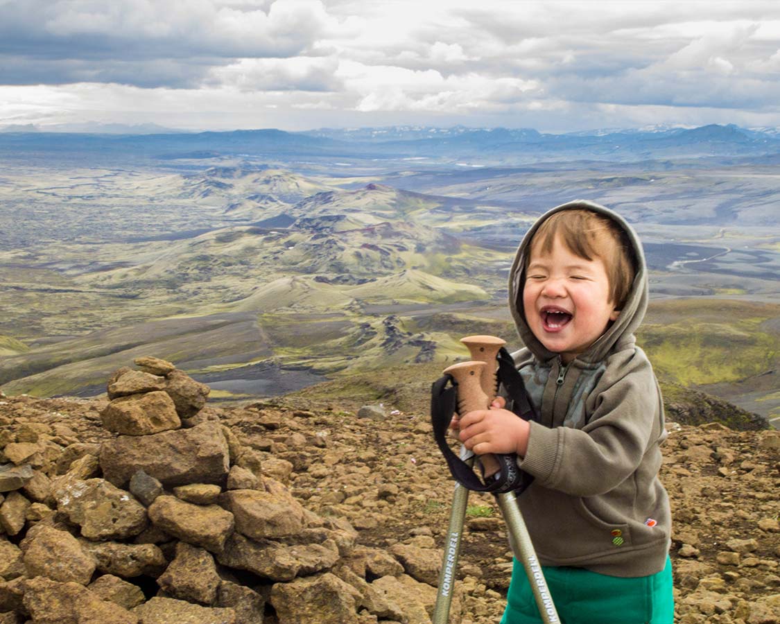 Hiking in Iceland with kids