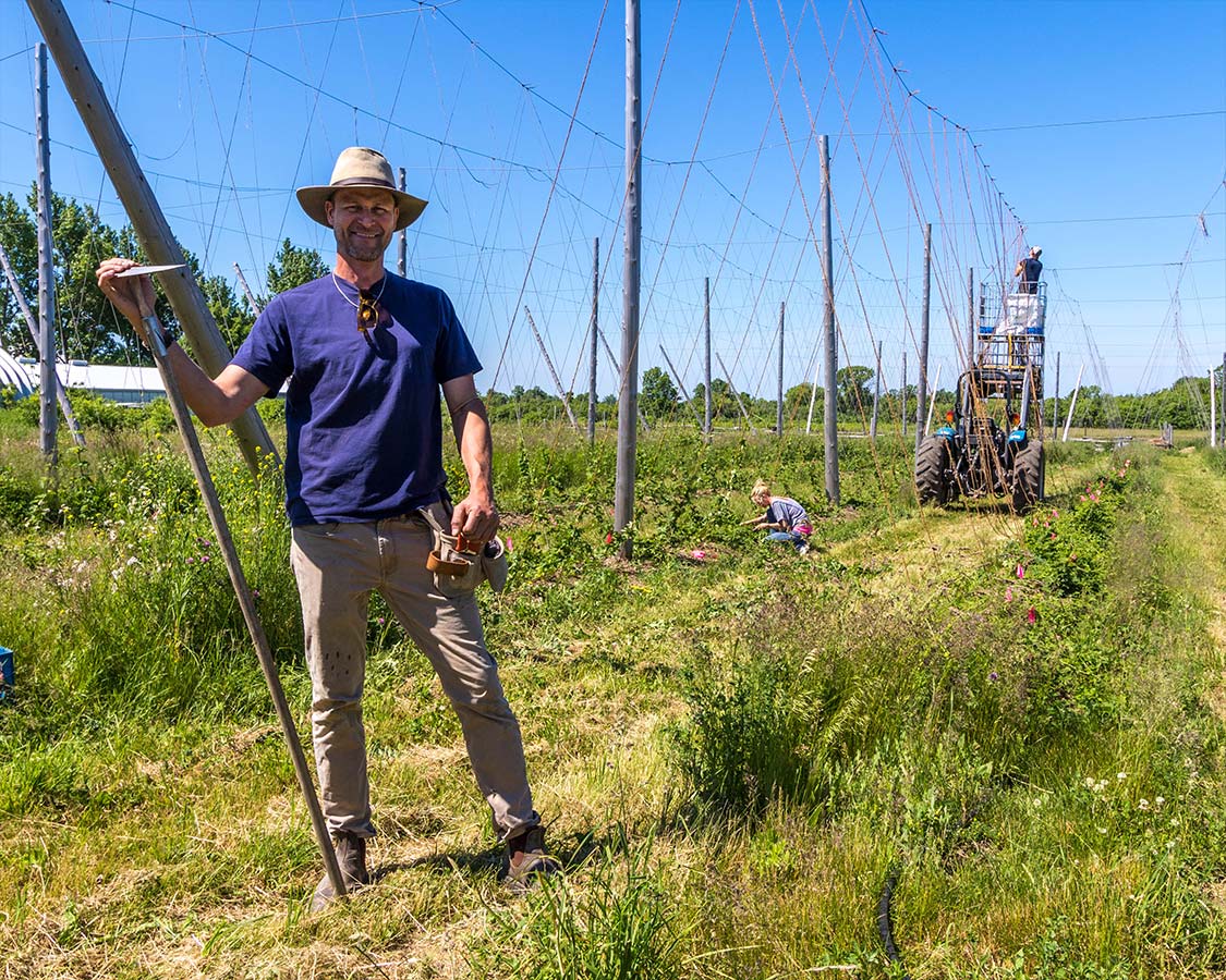 Jens Burgen at Fronterra Farm and Brewery