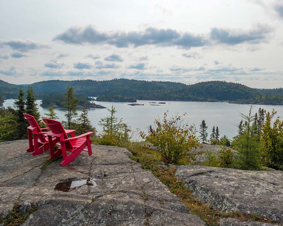 Parks Canada Muskoka Chairs in Pukaskwa National Park
