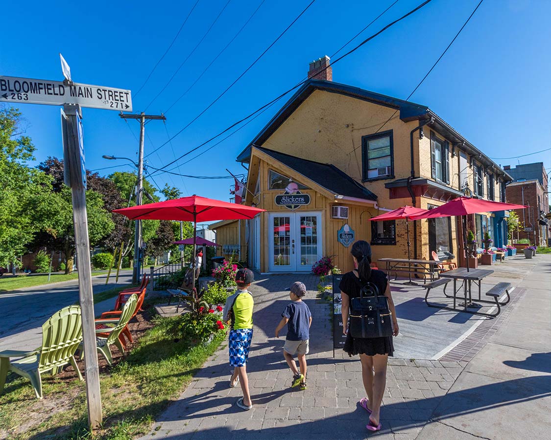 Slickers Ice Cream in Bloomfield Prince Edward County