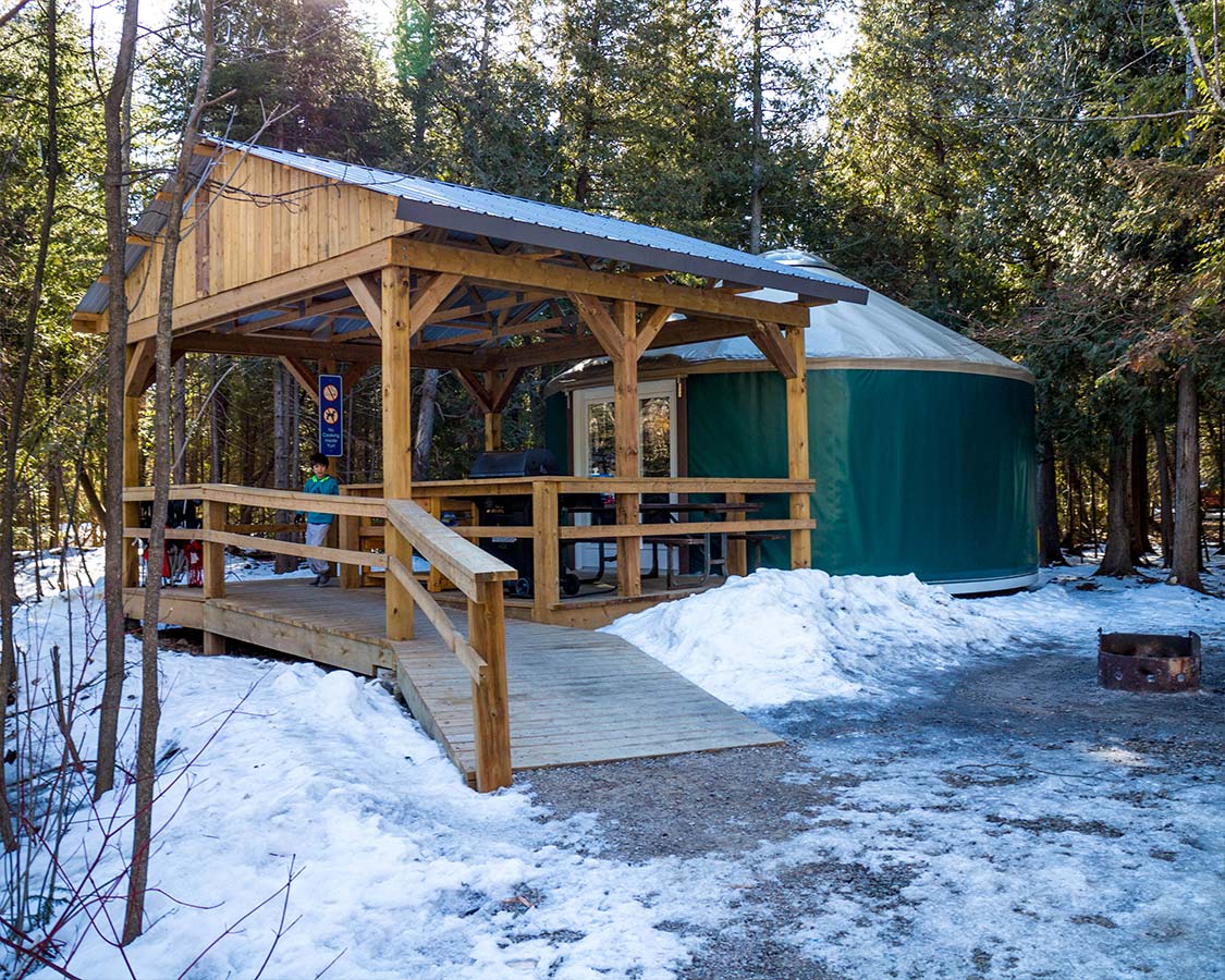 Yurt Camping in MacGregor Point Provincial Park