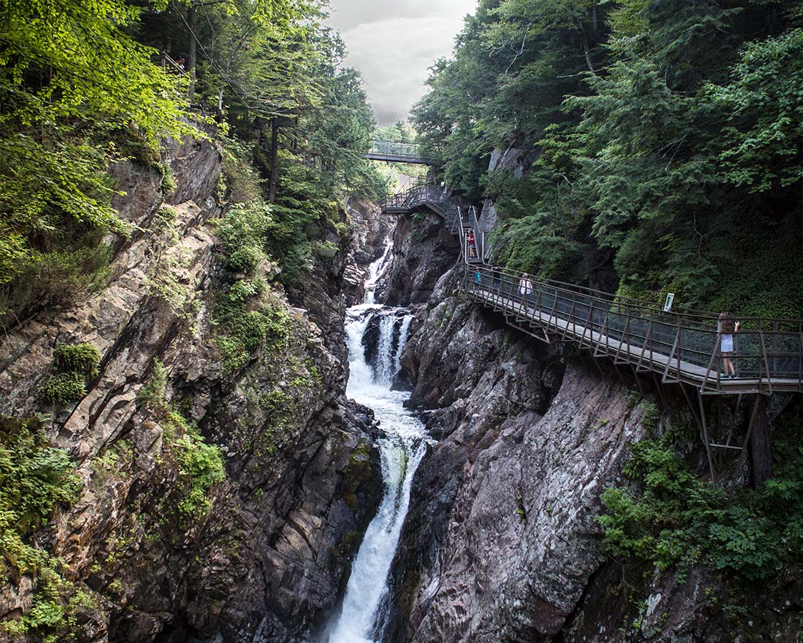 best places to visit in adirondack - High Falls Gorge