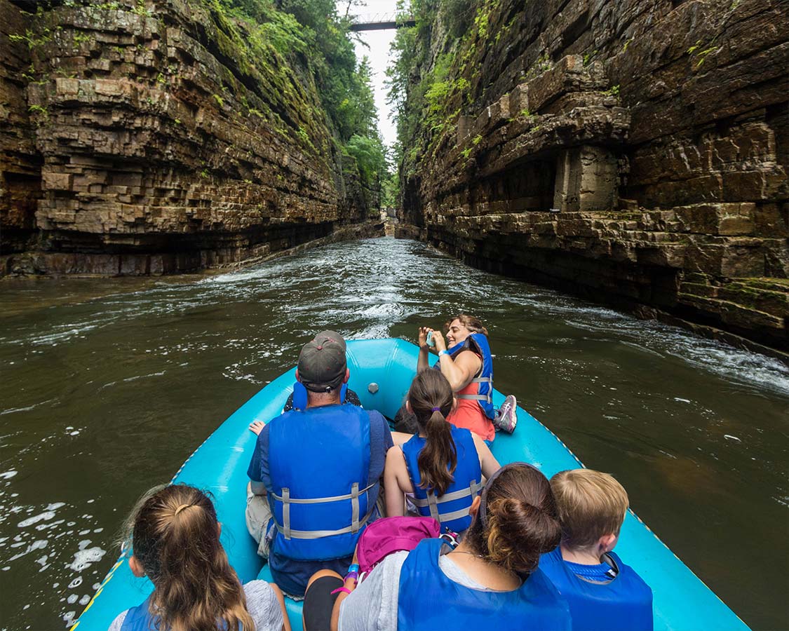 Things to do in the Adirondacks - Rafting Ausable Chasm